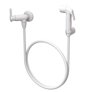 Ducha Higiênica Modelo Registro 1/4 de Volta Comp. 120cm Linha Berlim Cor Branco Durín