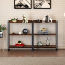 Ver imagem 1 de Kit 2 Estantes para Livros Industrial 3 Prateleiras 104cmx160cm Active Yescasa