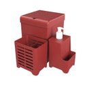 Ver imagem 1 de Kit Pia 3 Peças Lixeira Dispenser Porta Talher Cozinha - Stolf