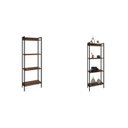 Ver imagem 6 de Kit 2 Estantes para Livros Médias Industrial Aço 4 Prateleiras 146cmx60cm Active Yescasa