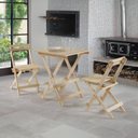 Ver imagem 1 de Conjunto 3 Mesas e 6 Cadeiras Dobráveis de Jardim