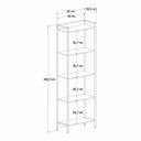 Ver imagem 2 de Kit 2 Estantes para Livros Altas Industrial Aço 5 Prateleiras 187CMX60CM Active Yescasa