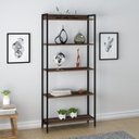 Ver imagem 4 de Kit 2 Estantes para Livros Altas Industrial Aço 5 Prateleiras 187cmx80cm Active Yescasa