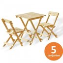Ver imagem 7 de Conjunto 5 Mesas e 10 Cadeiras Dobráveis para Jardim