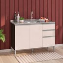 Ver imagem 3 de Balcão de Pia Aline Chocolate Off White - Poquema