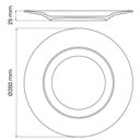 Ver imagem 3 de Prato Raso 28 cm Porcelana Gabrielle Tramontina 96011001