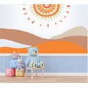 Ver imagem 1 de Adesivo de Parede Sol e Montanhas Boho