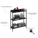 Ver imagem 3 de Kit 2 Estantes para Livros Industrial 3 Prateleiras 104cmx160cm Active Yescasa