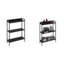 Ver imagem 6 de Kit 2 Estantes para Livros Industrial 3 Prateleiras 104cmx160cm Active Yescasa
