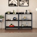 Ver imagem 1 de Kit 2 Estantes para Livros Industrial 3 Prateleiras 104cmx160cm Active Yescasa