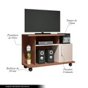 Ver imagem 2 de Rack Decorativo Compacto Frodo 100cm Nature/off White G26 - Gran Belo