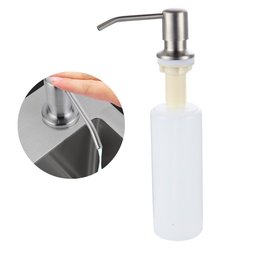 Dispenser Detergente Porta Sabonete Liquido Embutir 500ml Inox 304 Escovado - 3