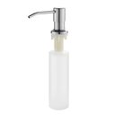 Ver imagem 1 de Dispenser Detergente Porta Sabonete Liquido Embutir 500ml Inox 304 Escovado