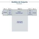 Ver imagem 5 de Guarda-Roupa Planejado 7 Peças com 7 Portas Orion CabeCasa MadeiraOriginals Bege/Aveia