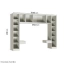Ver imagem 4 de Guarda-Roupa Planejado 7 Peças com 7 Portas Orion CabeCasa MadeiraOriginals Bege/Aveia