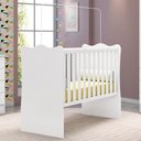Ver imagem 1 de Berço Atena Retrô Mini Cama com Estrado Regulável Branco Qmovi
