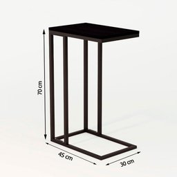 Mesa Lateral Encaixe Elena Preto - 2