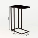 Ver imagem 2 de Mesa Lateral Encaixe Elena Preto