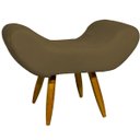 Ver imagem 4 de Kit Poltrona Decorativa Para Sala Recepção Escritório Consultório + Puff Emilia Suede