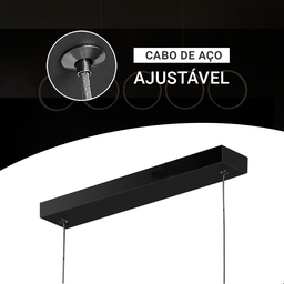 Lustre de Led Moderno 5 Círculos com Controle Remoto 111w - 8