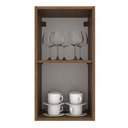Ver imagem 4 de Armário de Cozinha Aéreo 35 cm 1 Porta Rustic/Preto Agata Madesa