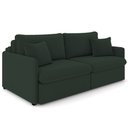Ver imagem 1 de Sofá Cama Retrátil para Sala de Estar 194cm Una K01 Veludo Verde Musgo - Lyam Decor