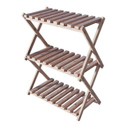 Armário Multiuso 3 Andares P/Lavanderia Vaso De Plantas Technox Marrom - 1