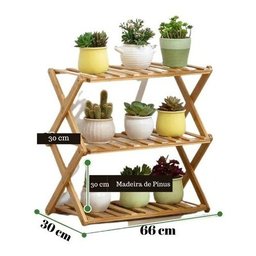 Armário Multiuso 3 Andares P/Lavanderia Vaso De Plantas Technox Marrom - 3