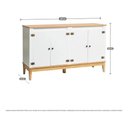 Ver imagem 4 de Aparador Mb 1014 Colonial 4 Portas MDP 149cm Branco Movelbento