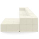 Ver mais imagens de Sofá 4 Lugares para Sala Living Modular com Puff 352cm Lancaster F04 Veludo Bege - Lyam Decor
