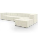 Ver imagem 7 de Sofá 4 Lugares para Sala Living Modular com Puff 352cm Lancaster F04 Veludo Bege - Lyam Decor