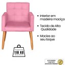 Ver imagem 4 de Poltrona Costurada para Manicure Decorativa Salão de Beleza - Moblan Decor:rosa