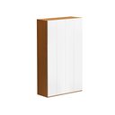 Ver imagem 2 de Guarda-Roupa Solteiro com 4 Portas e 3 Gavetas 137,5cm Multimóveis Crrui-GRP118 Madeirado/Branco