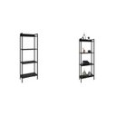 Ver imagem 5 de Kit 2 Estantes para Livros Médias Industrial Aço 4 Prateleiras 120CMX146CM Active Yescasa