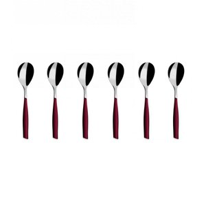 Colher para Café 15cm Inox 6 Peças Vinho Glamour Bugatti