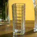 Ver mais imagens de Vaso Decorativo Enfeite Casa Vidro 15x6x6cm Transparente