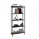 Ver imagem 6 de Kit 2 Estantes para Livros Altas Industrial Aço 5 Prateleiras 160CMX187CM Active Yescasa