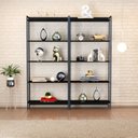 Ver imagem 1 de Kit 2 Estantes para Livros Altas Industrial Aço 5 Prateleiras 160CMX187CM Active Yescasa