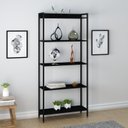 Ver imagem 4 de Kit 2 Estantes para Livros Altas Industrial Aço 5 Prateleiras 187cmx80cm Active Yescasa