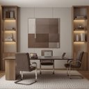 Ver imagem 7 de Kit com 8 Cadeiras Office Base Fixa em Aço Cromado e Couro Ecologico Austin Marrom
