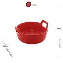 Ver imagem 4 de Mini Travessa Porcelana Nórdica Vermelho Matt 28677 - Bon Gourmet