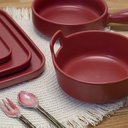Ver imagem 2 de Mini Travessa Porcelana Nórdica Vermelho Matt 28677 - Bon Gourmet