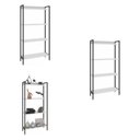 Ver imagem 5 de Kit 3 Estantes para Livros Industrial Aço 4 Prateleiras 146CMX240CM Active Yescasa