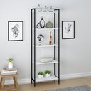 Ver imagem 4 de Kit 3 Estantes para Livros Industrial Aço 5 Prateleiras 187cmx180cm Active Yescasa