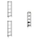 Ver mais imagens de Kit 3 Estantes para Livros Industrial Aço 5 Prateleiras 187cmx180cm Active Yescasa