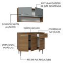 Ver imagem 5 de Armário de Cozinha Compacta 105cm Rustic/Cinza Emilly Madesa 03