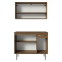 Ver imagem 7 de Armário de Cozinha Compacta 105cm Rustic/Cinza Emilly Madesa 03