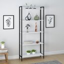 Ver imagem 4 de Kit 3 Estantes para Livros Industrial Aço 5 Prateleiras 187cmx240cm Active Yescasa