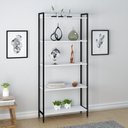 Ver imagem 4 de Kit 3 Estantes para Livros Industrial Aço 5 Prateleiras 187CMX240CM Active Yescasa