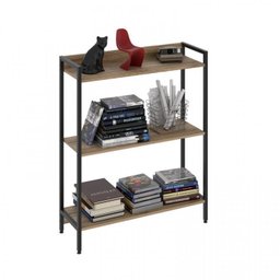 Kit 3 Estantes para Livros Industrial 3 Prateleiras 104cmx240cm Active Yescasa - 5